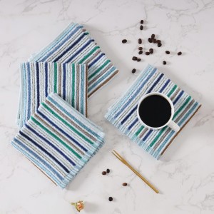 Oeleky Kitchen Dishcloths for Washing Dishes, Ultra Absorbent Dish Rags, Cotton Cleaning Cloths Pack of 8, 12x12 Inches