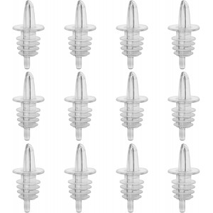 Plastic Liquor Bottle Pourers Black- 12 ...