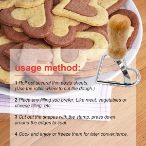 6 Pcs Stainless Steel Dumpling and Wonton Mold Used for Making Dumplings, Cookies, Wide Noodles