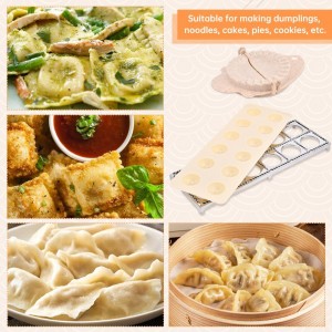 5 Pieces Ravioli Mold Set,Includes 12 Holes Ravioli Maker Press, Wood Rolling Pin,Dumpling Press Mold, Filling Spoon,Ravioli Cutter,for Ravioli Press Mold Pasta Making Tools