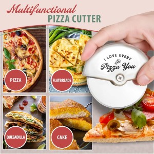 Valentine's Day Pizza Cutter Gift for Boyfriend, Husband - Engraved 