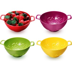 Baderke 4 Pack Mini Colander for Kitchen...