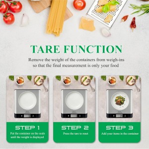 Smart Food Scale for Kitchen,Digital Food Scale with Nutritional Calculator, 24 Nutrients Tracking for Weight Loss, Connect to Smartphone App Android and iOS, Stainless Steel 11lb max