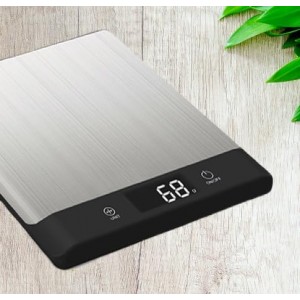 Smart Food Scale for Kitchen,Digital Food Scale with Nutritional Calculator, 24 Nutrients Tracking for Weight Loss, Connect to Smartphone App Android and iOS, Stainless Steel 11lb max