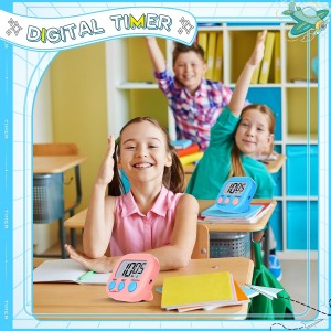 Mwellewm Kitchen Timer 6 Packs Digital Timers for Classroom Small Magnetic Countdown Stopwatch for Cooking Mini Loud Alarm Stop for Kitchen Study Work Baking Sports Games Timer Clock