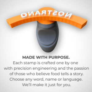 Sellos para empanadas, Empanada Maker Stamp, Special Non-Slip Handle, Custom, Pastry Stamp, Personalized Food Stamp, Chefs & Restaurants. (CUSTOMIZABLE) up to 4 Inches.