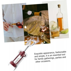 Wing Corkscrew Bottle Opener Multi-function Tool for Wine Beer and Easy Use Trumpet Mouth Design for Parties and Gatherings