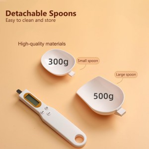 Digital Measuring Spoon Electronic Scale Spoon Weighing for Food Coffee Powder Tea Ingredients Spice Baking Kitchen Gram Measuring Spoons High Precision 0.1g