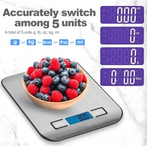 Maverick Digital Kitchen Scale, Accurate Grams & Ounces for Cooking, Baking, and Meal Prep, Great for Keto and Weight Management, Sturdy Stainless Steel with Easy-to-Read Digital Screen