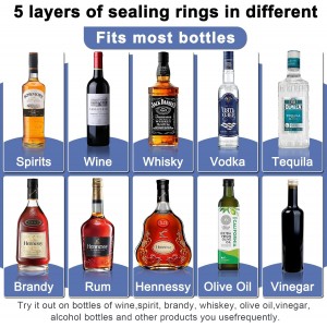 36-Pack Stainless Steel Pour Spouts for Liquor Bottles, Oil, Vinegar, and Wine – Liquor Bottle Pourers with Rubber Dust Caps – Bar Pourers for Bartending