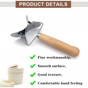2 PCS Dumpling Cutter Sturdy Dumpling Maker Dumpling Wrapper Skin Dough Cutter Stainless Steel Dough Blenders Circle Roller Mold for DIY Kitchen Accessories