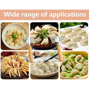 2 PCS Dumpling Cutter Sturdy Dumpling Maker Dumpling Wrapper Skin Dough Cutter Stainless Steel Dough Blenders Circle Roller Mold for DIY Kitchen Accessories