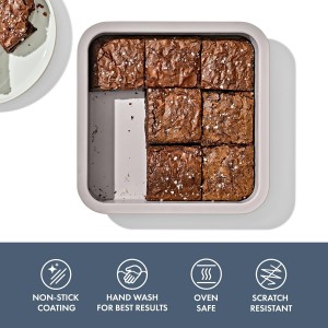 OXO Good Grips Non-Stick Pro Ceramic Coated Metal Bakeware 9” Square Cake Pan – Storm Blue