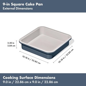 OXO Good Grips Non-Stick Pro Ceramic Coated Metal Bakeware 9” Square Cake Pan – Storm Blue