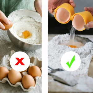 Egg Shell Opener, Egg Opener, Egg Cracker Tool for Raw Eggs, Egg Shell Opener Cutter Tool, Handheld Egg Slicer, Egg Cracker and Separator for Cooking,Eggs Breaker Multifunctional (pink)