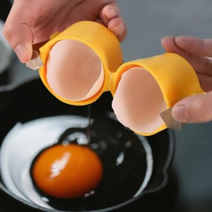 Egg Shell Opener, Egg Opener, Egg Cracker Tool for Raw Eggs, Egg Shell Opener Cutter Tool, Handheld Egg Slicer, Egg Cracker and Separator for Cooking,Eggs Breaker Multifunctional (pink)