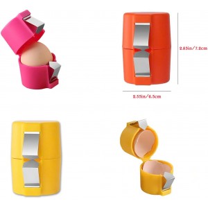 Egg Shell Opener, Egg Opener, Egg Cracker Tool for Raw Eggs, Egg Shell Opener Cutter Tool, Handheld Egg Slicer, Egg Cracker and Separator for Cooking,Eggs Breaker Multifunctional (pink)