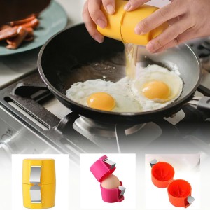 Egg Shell Opener, Egg Opener, Egg Cracker Tool for Raw Eggs, Egg Shell Opener Cutter Tool, Handheld Egg Slicer, Egg Cracker and Separator for Cooking,Eggs Breaker Multifunctional (pink)