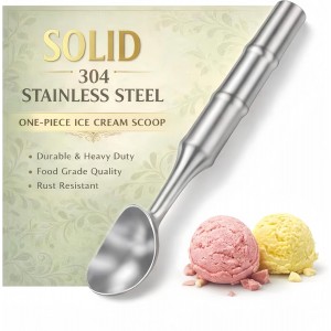 Stainless Steel Ice Cream Scoop, Heavy D...
