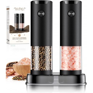 Electric Salt and Pepper Grinder Set Aut...