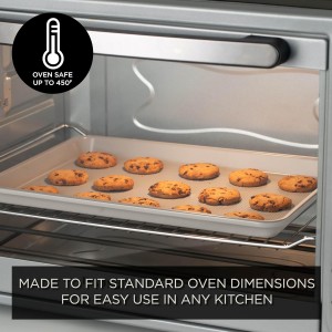 Country Kitchen Nonstick Stackable Bakeware Set - Durable, Easy Release Baking Set, Cream, 6 Pcs