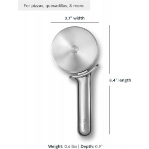Caraway Pizza Cutter Wheel - Non Toxic Stainless Steel - Essential Kitchen Tool - Ergonomic Handle