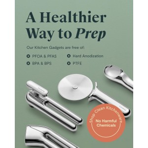 Caraway Ice Cream Scoop - Non Toxic Stainless Steel - Essential Kitchen Tool - Ergonomic Handle