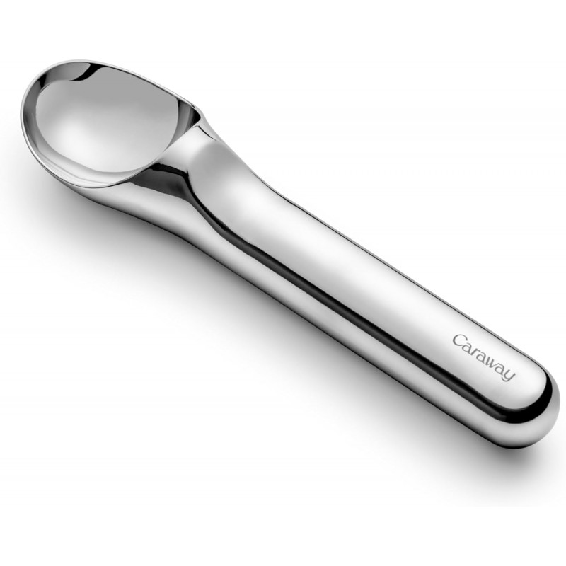 Caraway Ice Cream Scoop - Non Toxic Stainless Steel - Essential Kitchen Tool - Ergonomic Handle