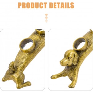 Garneck Animal Shape Bottle Stoppers Rack Wine Vacuum Stopper Display Metal Wine Plug Holder