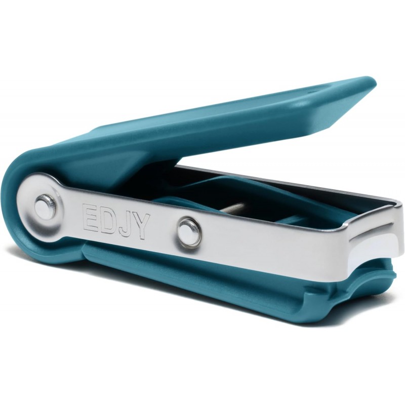 EDJY Fingernail Cutter - Precision Stainless Steel Nail Cutter for Fingernails | Sharp Blade, Ergonomic Design, Durable & Rust-Resistant | Ideal for Men and Women | EDJY Blue