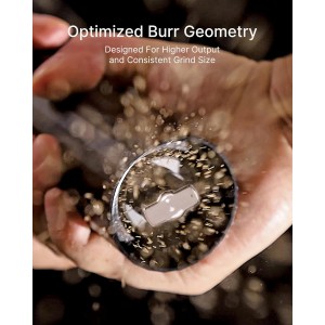 Heavy Duty Metal Pepper Grinder, Professional Manual Pepper Grinder with Adjustable Coarseness, Pepper Mill with Magnetic Powder Chamber, Refillable Pepper Mill for Spices, High Output