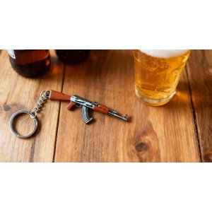 AK-47 Keychain Bottle Openers for Outdoor Campaign Bar Restaurant Portable Wine Opener Best Gift for Men Soldier