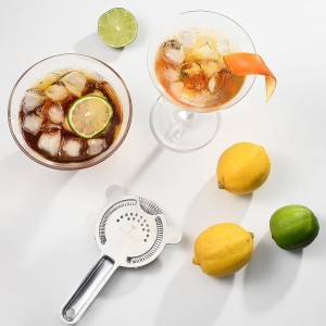 Cocktail Strainer 2 Pack, Bulk Bar Strainers for Bartending, Martini Strainer for Boston Shaker Mixing Glass, Bartender Hawthorne Strainer w/Removable Spring – Bar Supplier for Restaurant