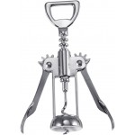 Garneck Plated Wine Corkscrew Opener Silver Easy to Use Wine Bottle Opener for Effortless Cork Removal for Home and Bar Use