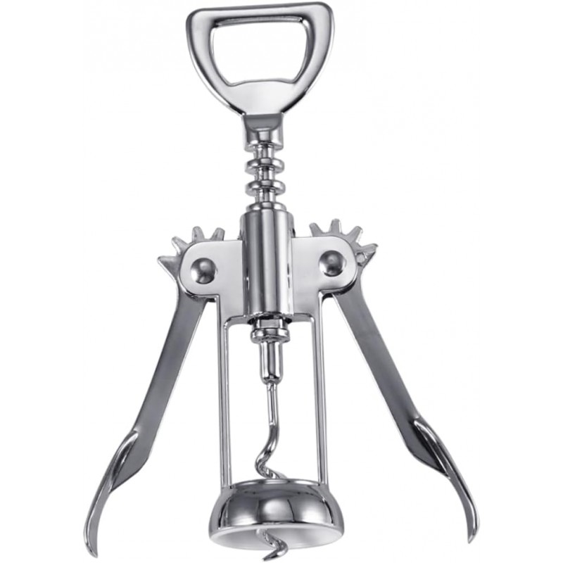 Garneck Plated Wine Corkscrew Opener Silver Easy to Use Wine Bottle Opener for Effortless Cork Removal for Home and Bar Use