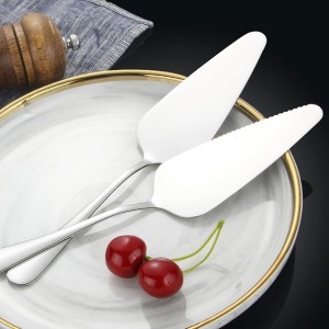Cake Pie Server, 2 Pack Stainless Steel Pizza Pastry Cake Slicer Server Set, Cake Cutter with Serrated Edges for Kitchen, Restaurants, Wedding, Birthdays and Parties