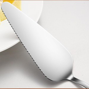 Cake Pie Server, 2 Pack Stainless Steel Pizza Pastry Cake Slicer Server Set, Cake Cutter with Serrated Edges for Kitchen, Restaurants, Wedding, Birthdays and Parties