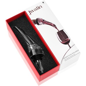 Wine Aerator and Pourer – Premium Air Decanter Spout to Enhance Wine Flavor & Aroma, No-Drip Wine Pourer Spout for Red & White Wines, Perfect Gift for Wine Lovers