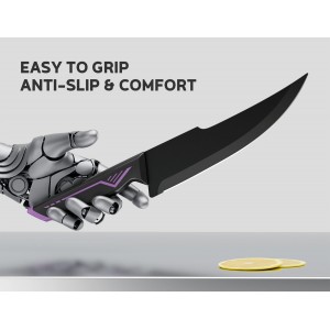 Knife Set - 15 PCS Kitchen Knife Set with Built-in Knife Sharpener Block - Stainless Steel Knife Block Set - Dishwasher Safe, Elegant Box for Men Women