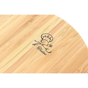 Tastes Round Wood Digital Kitchen Scale, up to 5KG, with All Units and Decorative Design