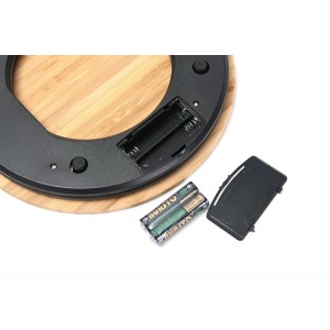 Tastes Round Wood Digital Kitchen Scale, up to 5KG, with All Units and Decorative Design