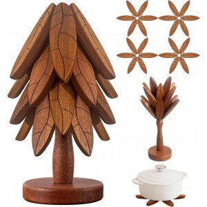 Tree Coasters, Wooden Trivets for Hot Di...