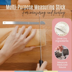 Nextop 14-Piece Stainless Steel Measuring Cups and Measuring Spoons Set with All Stackable Sizes and Leveler for Dry Ingredients, Complete Set for Kitchen & Baking Measuring Tools (Peach Set)