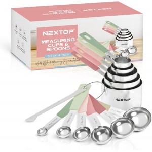 Nextop 14-Piece Stainless Steel Measurin...