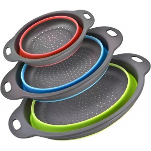 Silicone Colander Collapsible Strainers ...