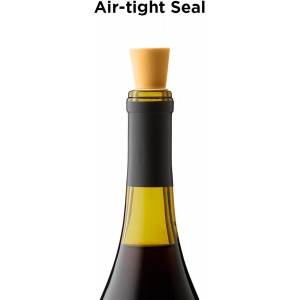 Rabbit Wine Stoppers and Beverage Bottle Stoppers, Silicone Set of 4