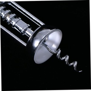 Plated Winged Corkscrew Wine Opener Silver Wine Bottle Opener for Effortless Cork Removal Simple Practical Design for Home