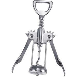Plated Winged Corkscrew Wine Opener Silv...