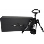The Wine Chic Heavy Duty Winged Wine Opener, Durable Corkscrew Wine Opener in Elegant Gift Box, Easy to Use Wine Bottle Opener for Effortless Wine Opening