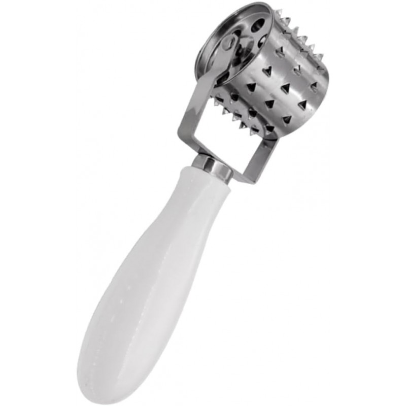 Stainless Steel Roll Meat Tenderizer Handle for Beef Chicken Pork Kitchen Tool for Tenderizing and Flattening Suitable for Home Chefs